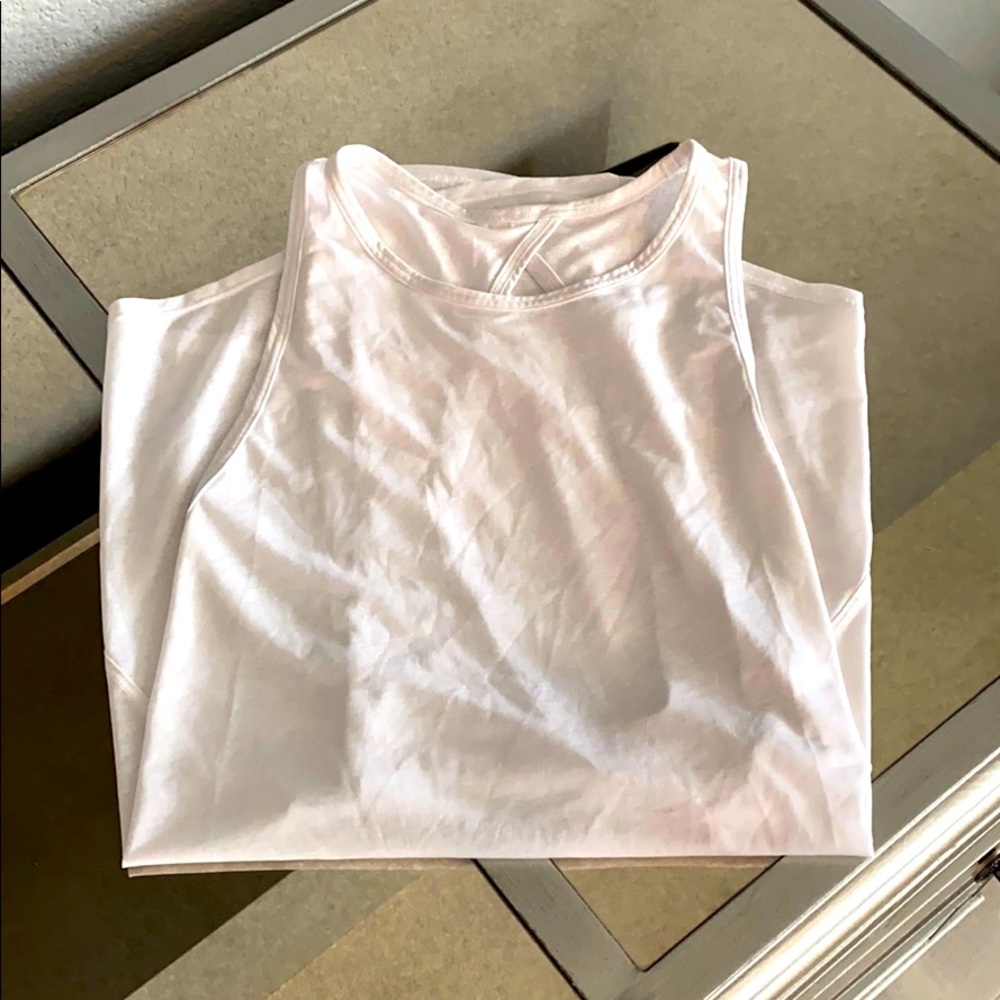 Lululemon size 6 tank white tie back